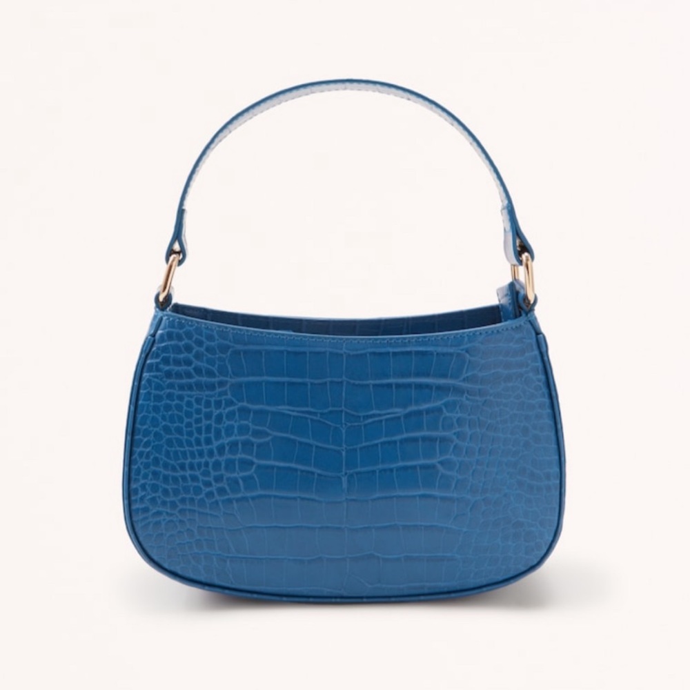 (#100)ABERCROMBIE & FITCH Mini Faux Crocodile Bag